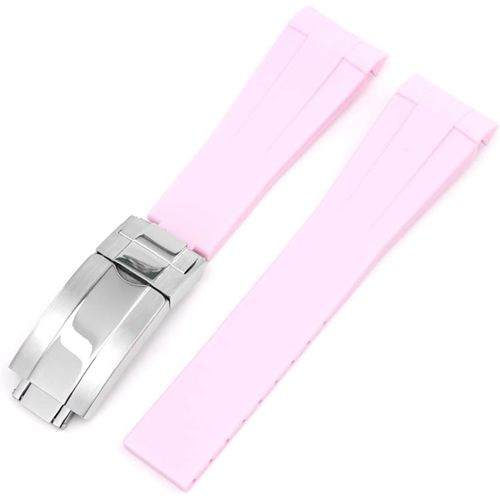 Kal-20mm Bracelet De Montre En Caoutchouc De Silicone Compatible Avec Omega X Swatch Moon Watches Diver 300m Co\U2011axial Master Chronometer 42 Mm,Globemaster 39mm,Aqua Terra 150m