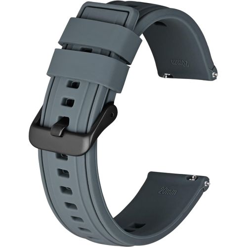 Kal-Bracelets De Montre En Silicone Pour Hommes, Bracelets De Remplacement En Caoutchouc Souple, 18mm 20mm 22mm
