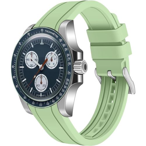 Kal-Bracelet De Montre De Rechange Universel En Silicone Avec Extrémités Incurvées - 20 Mm Et 22 Mm - Pour Montre De Sport - Plusieurs Couleurs Disponibles - Pour Homme Et Femme