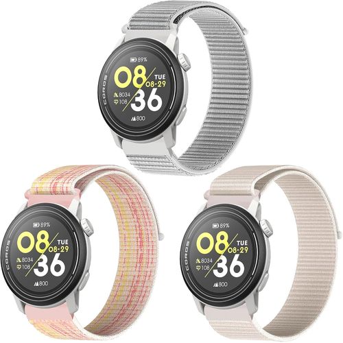 Kal-Nylon Bracelet 22mm Pour Coros Pace 3/Pace Pro/Apex 2 Pro/Apex Pro/Apex 46mm Sport Remplacement Coros Vertix Pour Homme Femme