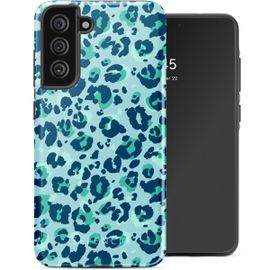 Selencia Coque Arrière Vivid Tough Samsung Galaxy S21 Fe Wild Spots Light Blue