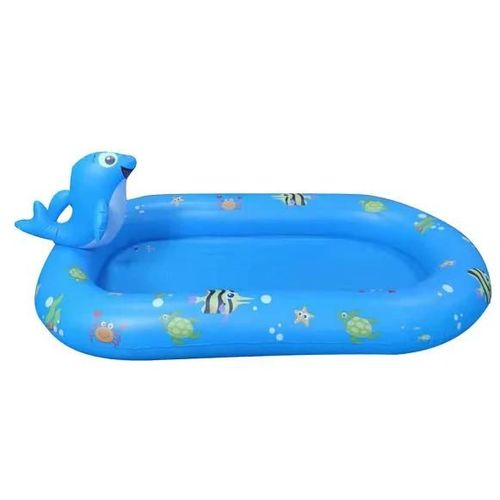Rouge - Piscine gonflable de pulvérisation de dinosaure de dessin animé en PVC,piscine amusante en plein air pour enfants,cadeau créatif,jouets de jeu d'eau d'été