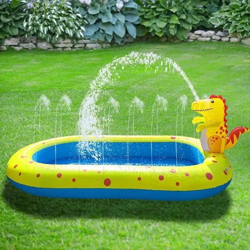 Black - Piscine gonflable de pulvérisation de dinosaure de dessin animé en PVC,piscine amusante en plein air pour enfants,cadeau créatif,jouets de jeu d'eau d'été