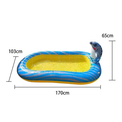 green - Piscine gonflable de pulvérisation de dinosaure de dessin animé en PVC,piscine amusante en plein air pour enfants,cadeau créatif,jouets de jeu d'eau d'été