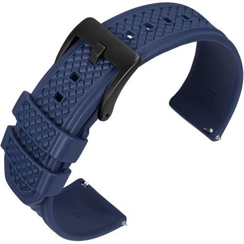 Kal-Bracelet De Montre En Caoutchouc Supérieure À Libération Rapide, Bracelets De Montre En Silicone 20mm 22mm Pour Homme Et Femme