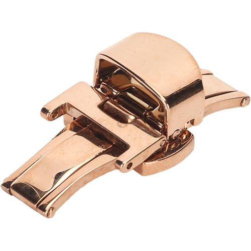Kal-Bracelet De Montre À Boucle Papillon En Acier Inoxydable Or Rose Avec Fermoir Déployant De Rechange Pour Homme Et Femme