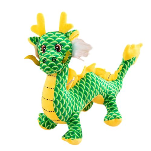 HJLIAN Peluche dragon du zodiaque, mascotte du Nouvel An, poupee dragon, simulation