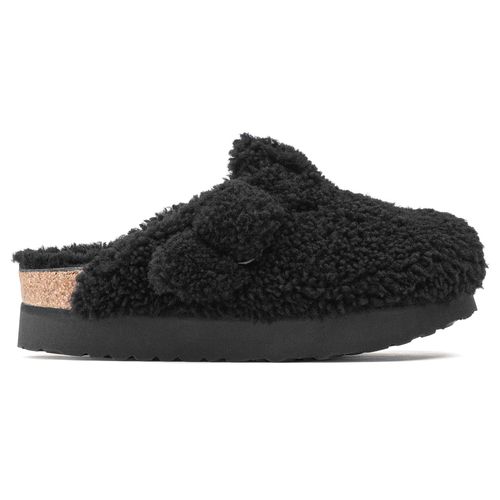 Sabots Birkenstock Boston Big Buckle Platform Fur