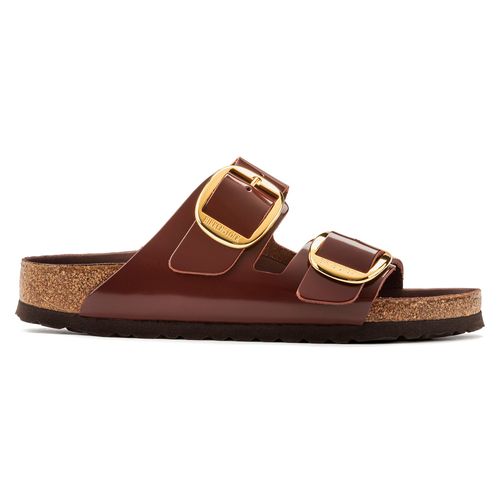 Mules Birkenstock Arizona Big Buckle Natural Leather Patent