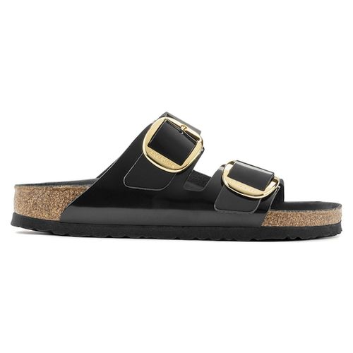 Mules Birkenstock Arizona Big Buckle Natural Leather Patent