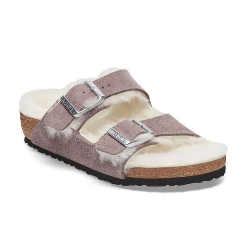 Sandales Fille Birkenstock Arizona Shearling Suede Leather/fur
