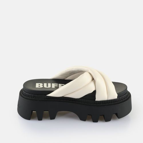 Sandales Femme Buffalo Flora Cross Quilt - Vegan Nappa