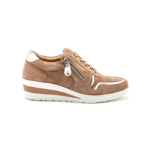 Baskets Aérosemelle Cuir Femme Pédiconfort