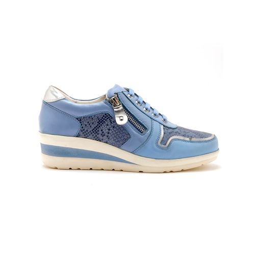 Baskets Aérosemelle Cuir Femme Pédiconfort