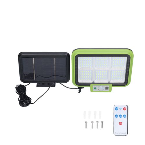 Hjlian Lampe Solaire A Panneaux Rotatifs, Batterie Rechargeable, Detecteur De Mouvement, Eclairage Etanche Pour Jardin