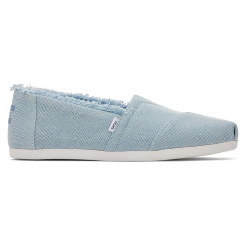 Espadrilles En Jeans Dévalé À Franges Femme Toms Alpargata