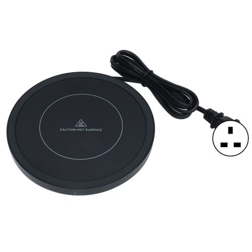 HJLIAN Chauffe-tasse intelligent a 3 vitesses, reglable, pour le the et le lait, base chauffante noire, pour le bureau et la maison, prise britannique 220 V