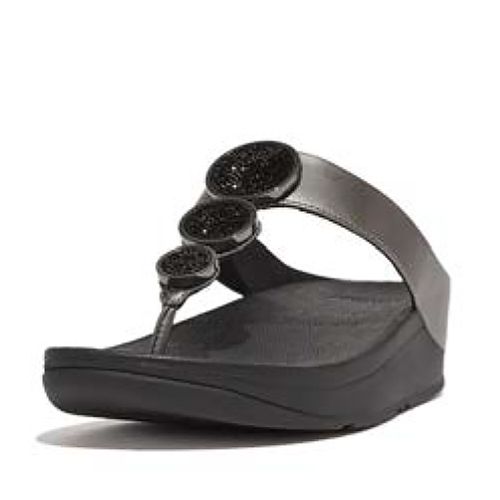 Tongs Compensées Femme Fitflop Halo Bead-Circle