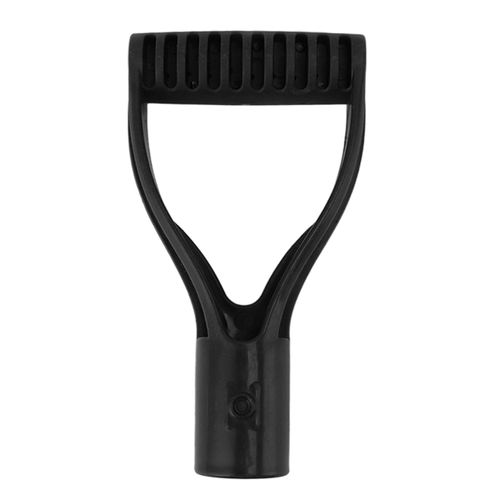 HJLIAN Manche de pelle en plastique de 32 mm de diametre interieur, poignee en D, remplacement pour pelle a neige, creusement, ratissage, noir
