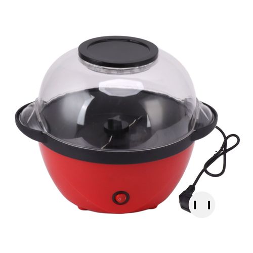 HJLIAN Machine a pop-corn electrique 450 W, entierement automatique, pour usage domestique, capacite de 2,5 L, prise americaine 110 V