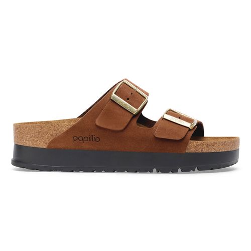 Sandales Cuir Birkenstock Arizona Pap Flex Platform Nubuck