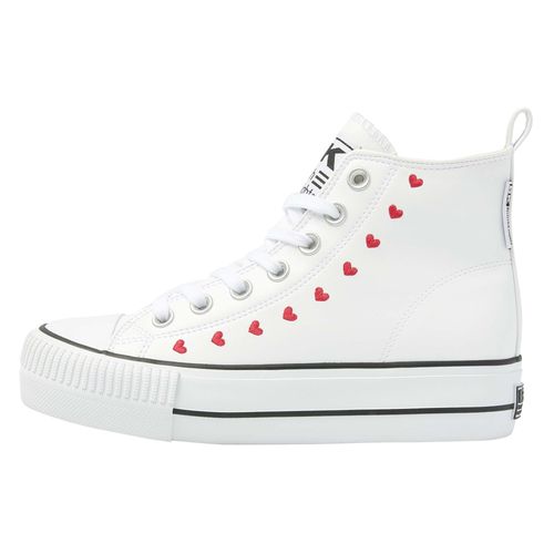 Baskets Pu/Embroidery Femme British Knights Kaya Mid