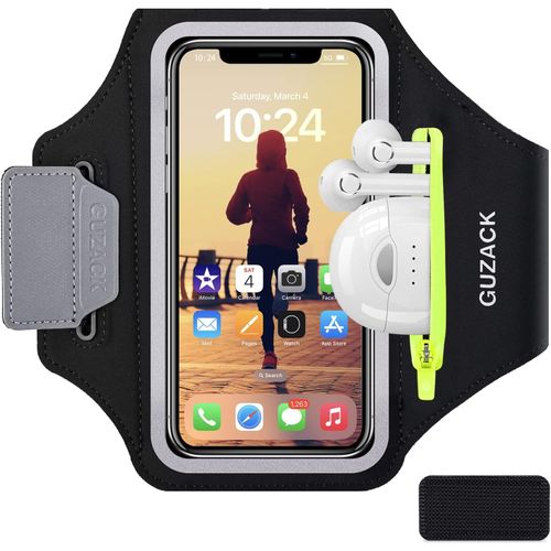 Brassard De Sport Pour Téléphone Portable Avec Poche Pour Écouteurs Compatible Avec Iphone 14/13/12/11/11pro Max Huawei P40 Pro/Samsung Galaxy S20/S10/Note 10 Pour Course Jogging J[Car780168]