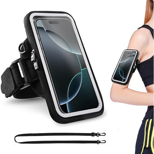Brassard Téléphones Sport Portable, 6.9"" Brassards Running D'équitation Bracelet Porte Telephone Course A Pied Pour Iphone 16/15/14/13/12 11 Pro Max Sansung Avec Sangle Réglable[Car780855]