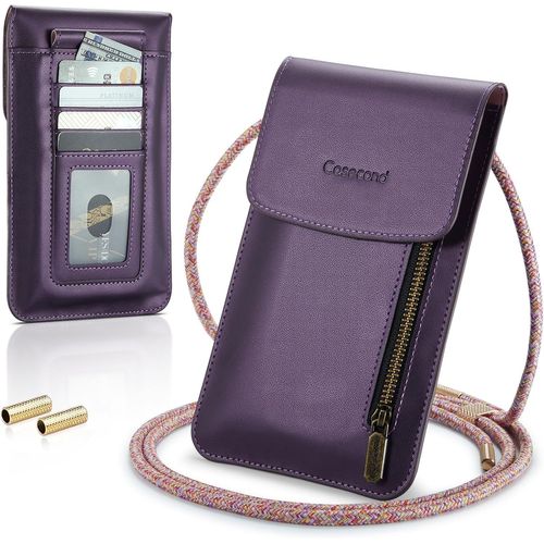 Petit Sac Sacs À Bandoulière Sac Téléphone Portable Femmes Homme Mini Pochette En Pu Cuir Porte Portefeuille Universelle Pour Iphone 14 13 12 11 Pro Max Samsung S23 Xiaomi Jusqu'À [CAR782520]