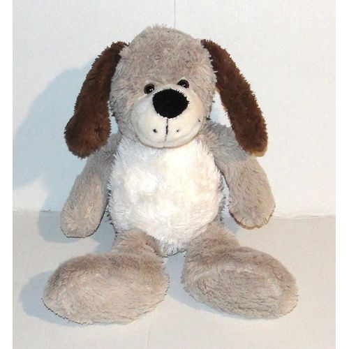 doudou chien beige ventre blanc ksd