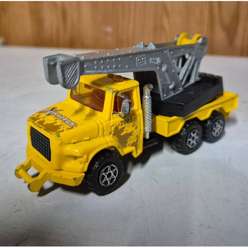 Camion miniature majorette extractor jaune 1/60 Ford louisville