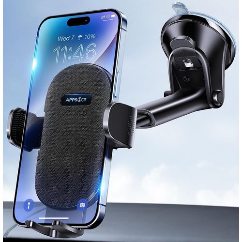 Support Téléphone Voiture Ventouse Tableau De Bord Pare-Brise, Rotation 360° Support Voiture Bras Prolongé, Télescopique Porte Telephone Voiture Gps Phones 4,7-6,8 Pouces[Car783137]