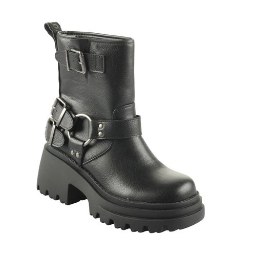 Bottines Femme Buffalo Bravr Biker Lo