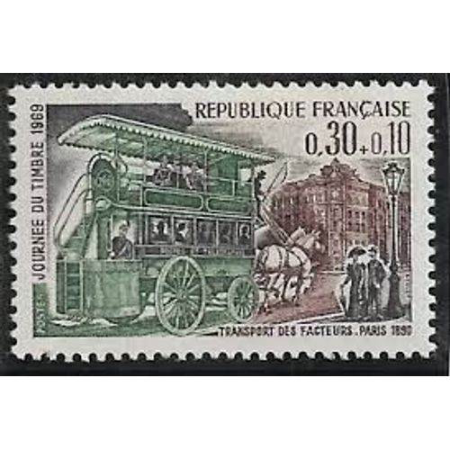 Journée Du Timbre : Omnibus Des Facteurs Année 1969 N° 1589 Yvert Et Tellier Luxe