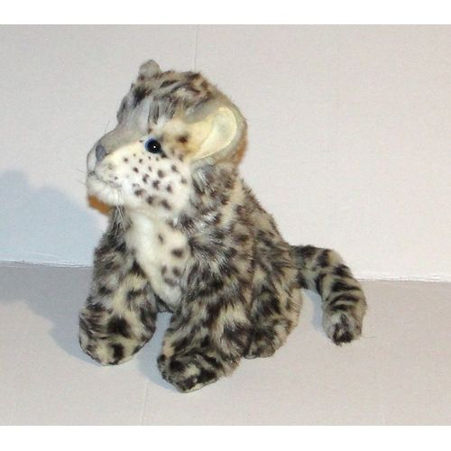 peluche bébé leopard des neiges doudou living nature