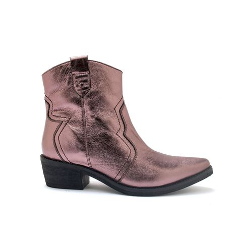 Bottines Zippé Cuir Souple Femme Pédiconfort