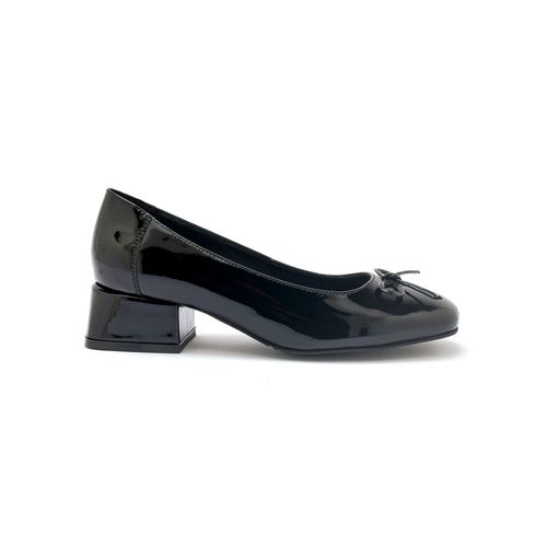 Escarpins Cuir Verni Talon Bloc Femme Pédiconfort