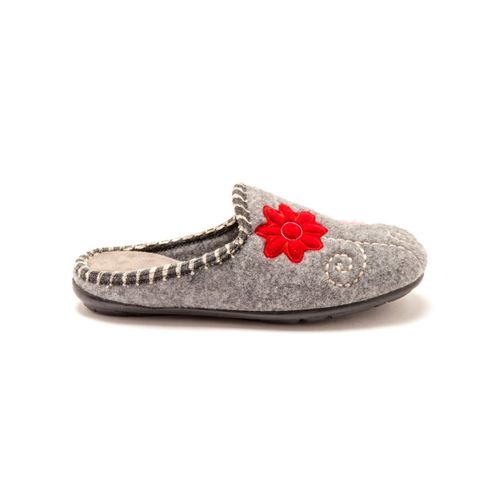 Mules Brodées Femme Pédiconfort