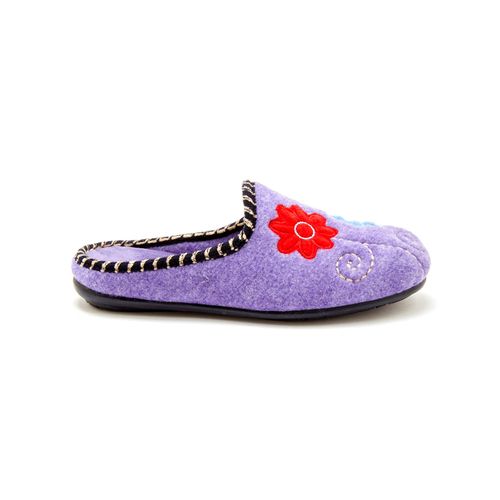 Mules Brodées Femme Pédiconfort