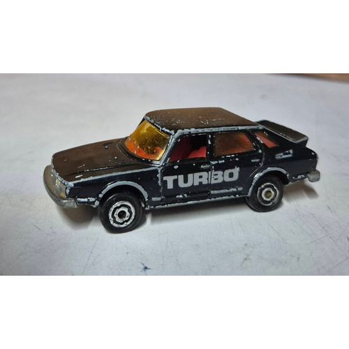 Voiture miniature vintage majorette saab turbo noir n284 1/64