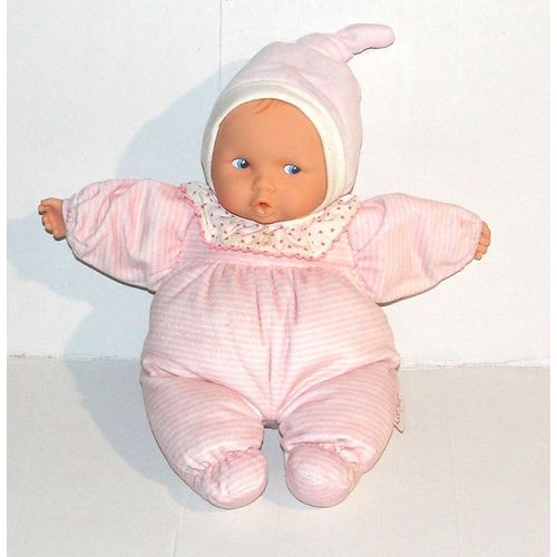 doudou poupée de chiffon pyjama rose avec collerette petit coeur babipouce 2013 corolle 28cm