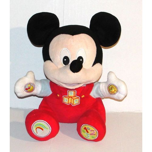 Peluche baby Mickey Interactif avec mickey parle en français avec la vrai voix de mickey Clementoni 26cm