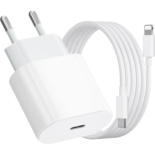 Chargeur Iphone, Chargeur Rapide Iphone 20 W Avec Câble Iphone 1m, Chargeur Iphone Rapide, Chargeur Usb C Pour Iphone 14/13/ 12/11/ X/ 8/7[Car784985]