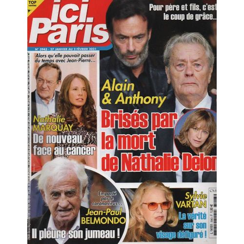 Ici Paris 3943 2021 Delon/Belmondo/Vartan/Serge Lama/Bacri/Segara/Mots Fleches : Zarai
