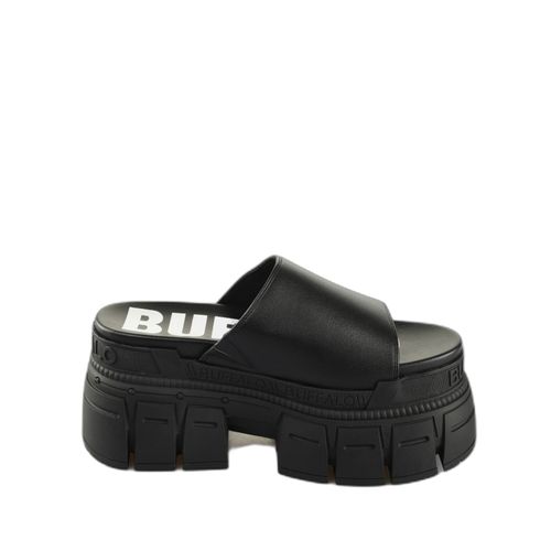 Mules Compensées Femme Buffalo Gospher - Vegan Nappa