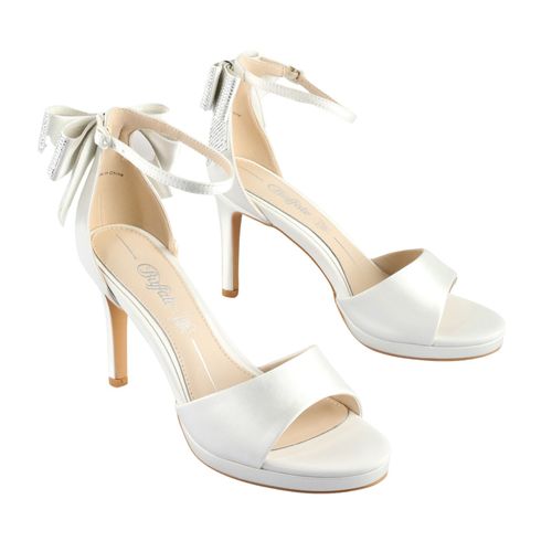Sandales Talon Buffalo Xenia Bow Glam Vegan Satin