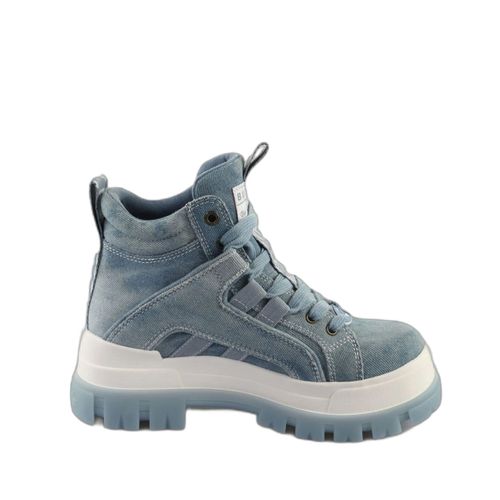 Bottines Femme Buffalo Aspha Nc Mid - Vegan Denim