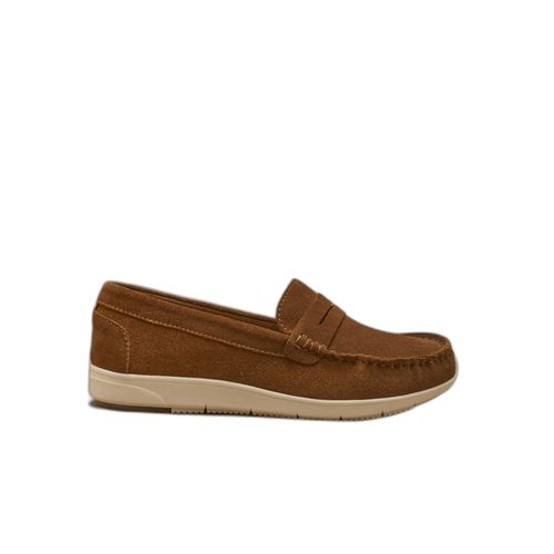 Mocassins Cuir Velours Femme Pédiconfort