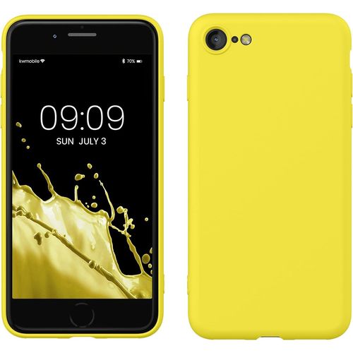 Housse Compatible Avec Apple Iphone Se (2022) / Iphone Se (2020) / Iphone 8 / Iphone 7 Coque - Housse De Téléphone Souple Et Fine En Tpu Silicone - Jaune Radieux[Car785838]