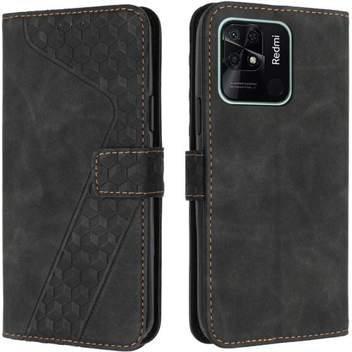 Coque Pour Xiaomi Redmi 10c, Etui Protection Housse Premium En Cuir Pu Portefeuille Étui Téléphone [Fermoir Magnétique] [Fentes Pour Cartes] Flip Case Pour Xiaomi Redmi 10c¿Noir[Car787122]